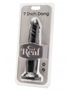 Dildo z Przyssawką Cock 7 Inch Black - Dilda realistyczne - 1 2