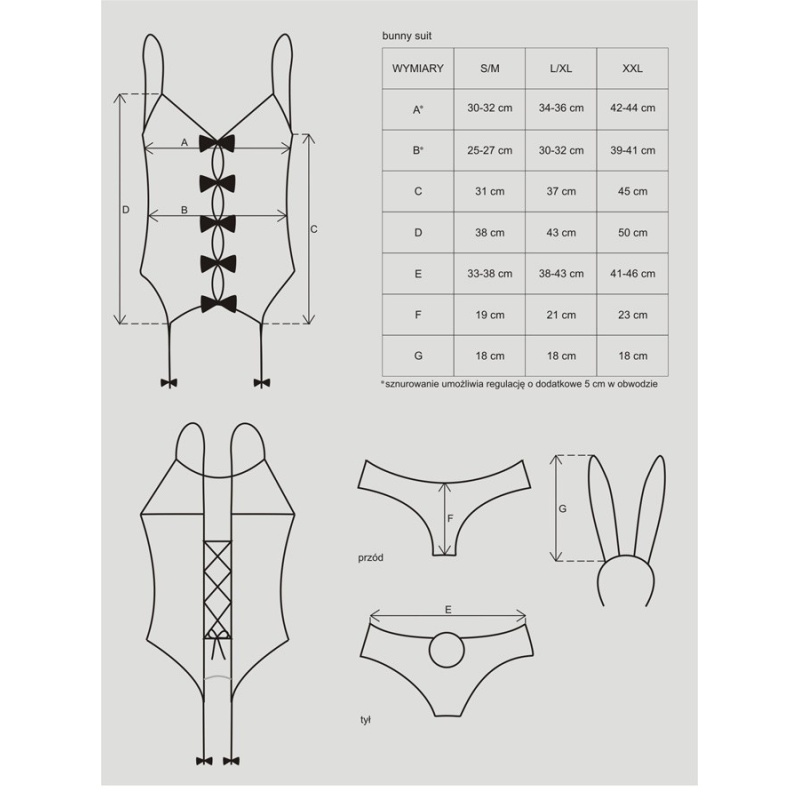 Strój Króliczek Bunny Suit Kostium - 8