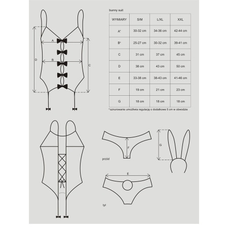 Strój Króliczek Bunny Suit Kostium - 8