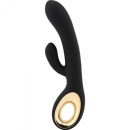 Wibrator króliczek Twin Touch Grip 24 cm silikon czarny - 1
