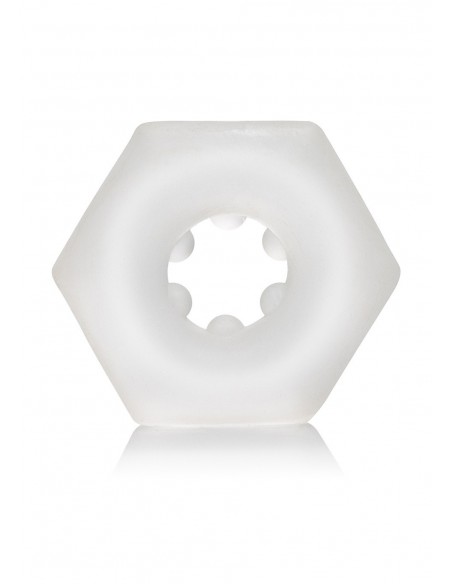 Pierścień na Penisa Sexagon Enhancer Ring Clear - Pierścienie erekcyjne niewibrujące - 1