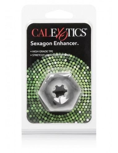 Pierścień na Penisa Sexagon Enhancer Ring Clear - Pierścienie erekcyjne niewibrujące - 2