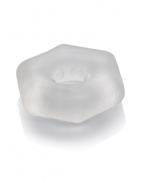 Pierścień na Penisa Sexagon Enhancer Ring Clear - Pierścienie erekcyjne niewibrujące - 3