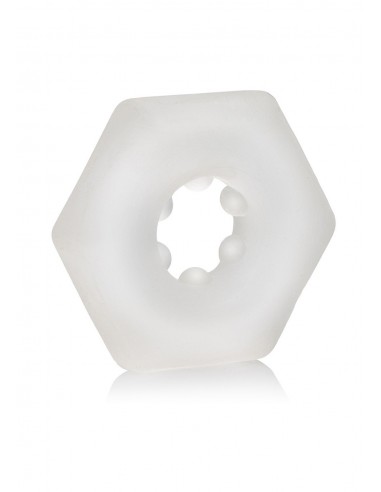Pierścień na Penisa Sexagon Enhancer Ring Clear - Pierścienie erekcyjne niewibrujące - 4