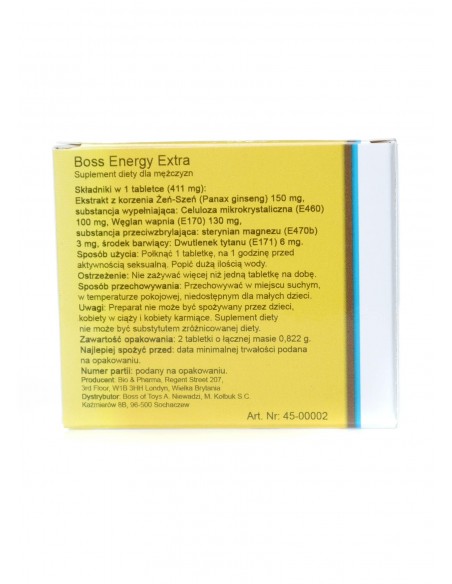Boss Energy Extra Ginseng 2 kaps. - Dłuższa i mocniejsza erekcja - 3