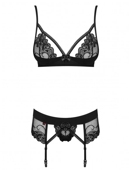 Komplet Bielizny Wonderia 3-Częściowy  S/M - Komplety bielizny erotycznej - 5