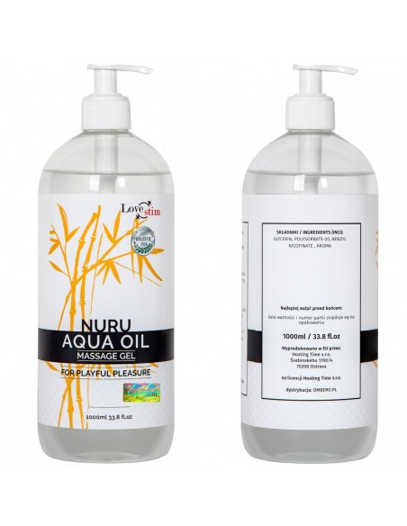 Olejek Do Masażu Nuru Aqua Oil 1000 ml - Olejki i żele do masażu - 5