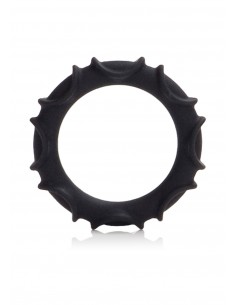 Pierścień na Penisa Atlas Silicone Ring Black - Pierścienie erekcyjne niewibrujące - 1