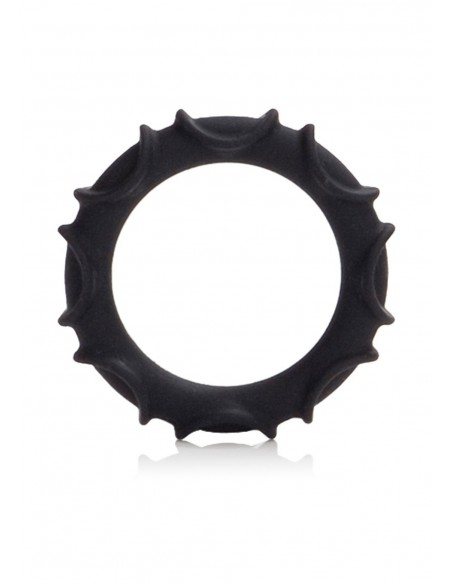 Pierścień na Penisa Atlas Silicone Ring Black - Pierścienie erekcyjne niewibrujące - 1