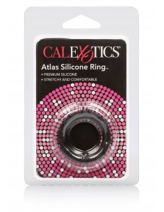 Pierścień na Penisa Atlas Silicone Ring Black - Pierścienie erekcyjne niewibrujące - 1 2