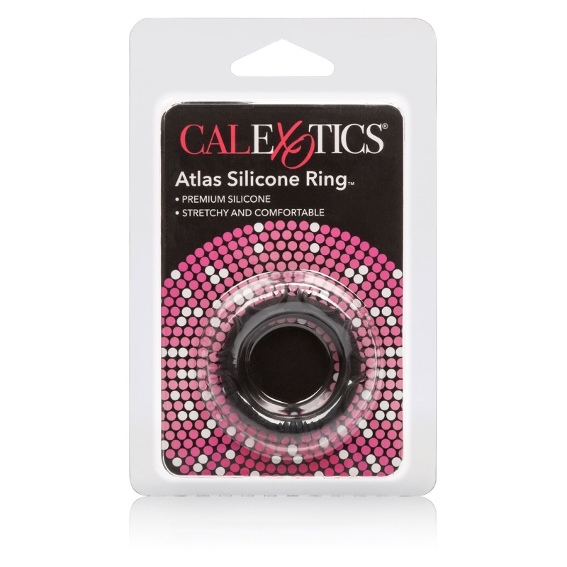 Pierścień erekcyjny Atlas Silicone Ring o średnicy 3,25 cm z elastycznym, stymulującym kołnierzem - 2