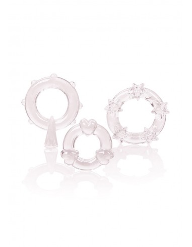 Zestaw pierścieni erekcyjnych Magic C-Rings Clear - Pierścienie erekcyjne niewibrujące - 1