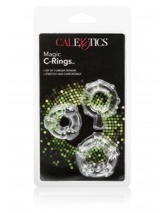 Zestaw pierścieni erekcyjnych Magic C-Rings Clear - Pierścienie erekcyjne niewibrujące - 1 2