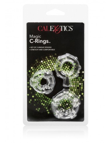 Zestaw pierścieni erekcyjnych Magic C-Rings Clear - Pierścienie erekcyjne niewibrujące - 2