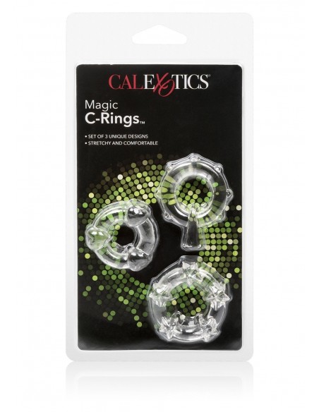 Zestaw pierścieni erekcyjnych Magic C-Rings Clear - Pierścienie erekcyjne niewibrujące - 2