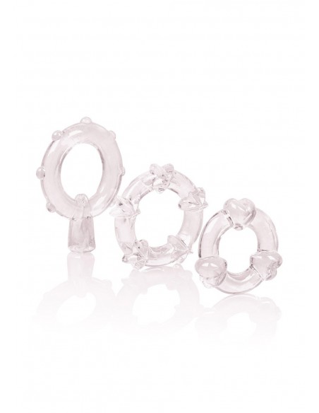 Zestaw pierścieni erekcyjnych Magic C-Rings Clear - Pierścienie erekcyjne niewibrujące - 3