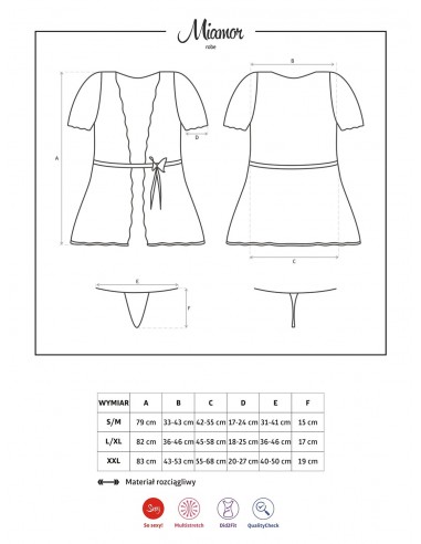 Miamor Szlafrok I Stringi - Szlafroki, kimona - 6