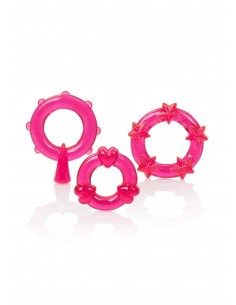 Zestaw pierścieni erekcyjnych Magic C-Rings Red - Pierścienie erekcyjne niewibrujące - 1