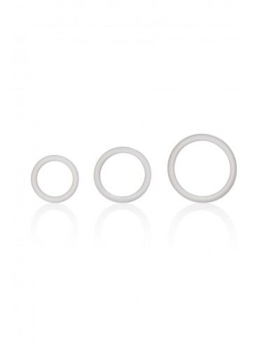Zestaw pierścieni erekcyjnych Silicone Support Rings Clear - Pierścienie erekcyjne niewibrujące - 1