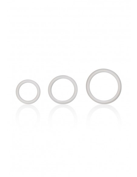 Zestaw pierścieni erekcyjnych Silicone Support Rings Clear - Pierścienie erekcyjne niewibrujące - 1