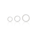 Silikonowe pierścienie nasadowe Silicone Support Rings – zestaw 3 elastycznych rozmiarów (3,25 / 3,75 / 5 cm) - 1