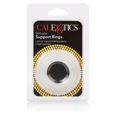 Silikonowe pierścienie nasadowe Silicone Support Rings – zestaw 3 elastycznych rozmiarów (3,25 / 3,75 / 5 cm) - 1 2