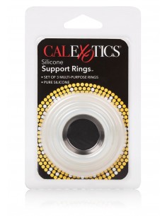 Zestaw pierścieni erekcyjnych Silicone Support Rings Clear - Pierścienie erekcyjne niewibrujące - 1 2