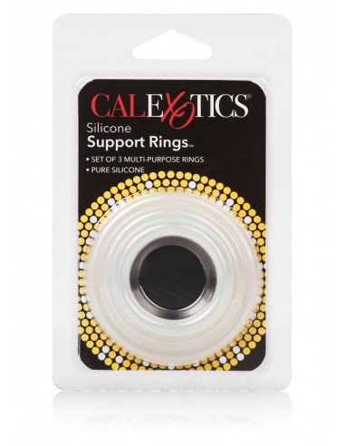 Zestaw pierścieni erekcyjnych Silicone Support Rings Clear - Pierścienie erekcyjne niewibrujące - 2