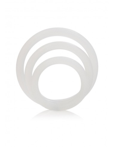 Zestaw pierścieni erekcyjnych Silicone Support Rings Clear - Pierścienie erekcyjne niewibrujące - 4