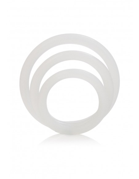 Zestaw pierścieni erekcyjnych Silicone Support Rings Clear - Pierścienie erekcyjne niewibrujące - 4