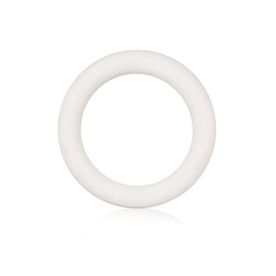 Pierścień erekcyjny Rubber Ring Small White – elastyczny, średnica wewnętrzna 3,25 cm - 1