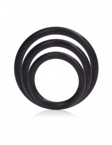 Zestaw pierścieni erekcyjnych Silicone Support Rings Black - Pierścienie erekcyjne niewibrujące - 4