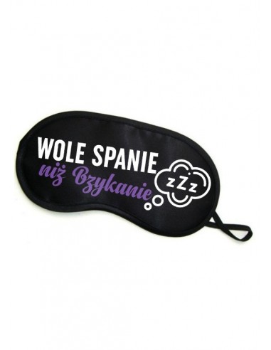 Maska Opaska Na Oczy ""Wolę Spanie Niż Bzykanie"" - Opaski i maski na oczy - 2