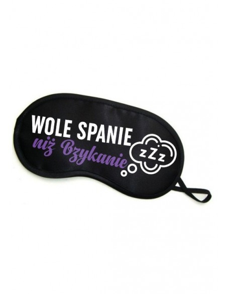 Maska Opaska Na Oczy ""Wolę Spanie Niż Bzykanie"" - Opaski i maski na oczy - 2