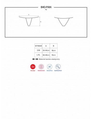 Zniewalająca bielizna 840-Pan-1 Figi L/Xl - Figi - 9