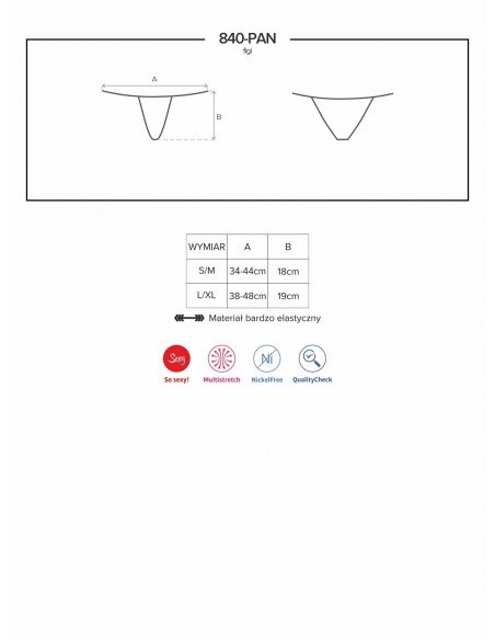 Zniewalająca bielizna 840-Pan-1 Figi L/Xl - Figi - 9