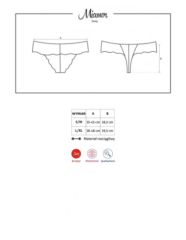 Bielizna erotyczna Miamor Stringi L/Xl - Stringi - 7