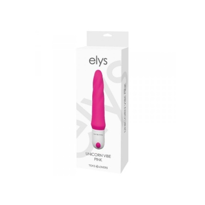 Wibrator ELYS Unicorn Vibe silikonowy w kształcie rogu jednorożca 22,9 cm (9") różowy 9 trybów wibracji - 1 2