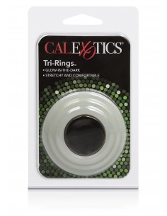 Zestaw pierścieni erekcyjnych Tri-Rings Glow In The Dark - Pierścienie erekcyjne niewibrujące - 1 2