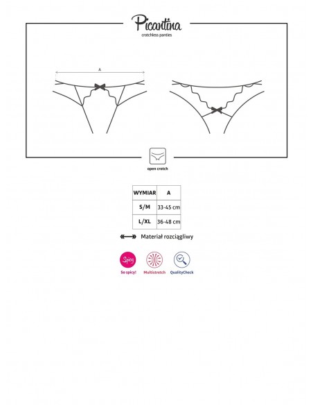 Picantina Stringi Otwarte  S/M - Stringi - 7