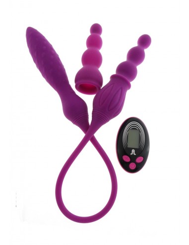 Ekskluzywny wibrator X2 - Zestaw (Wibrator+Kontroler) - Stymulatory i wibratory dla par - 3