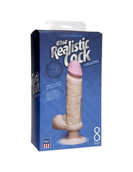Wibrator z cyberskóry The Realistic Cock Vibr 8 " Flesh - Wibratory Realistyczne - 3