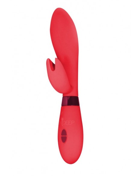 Ekskluzywny Wibrator Indeep Leyla Red - Wibratory Króliczki - 1