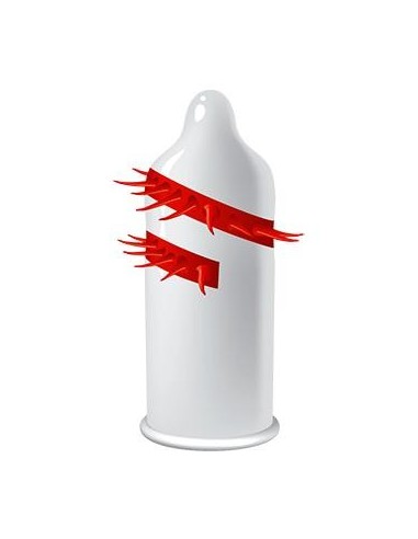 Prezerwatywa Z Dodatkową Stymulacją Egzo Dragon Lord`S - Prezerwatywy prążkowane, z wypustkami - 2