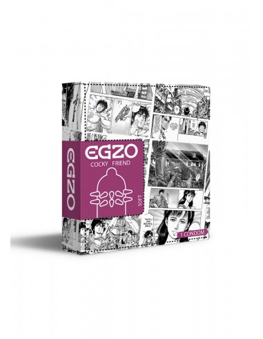 Prezerwatywa Z Dodatkową Stymulacją Egzo Hot Red - Prezerwatywy prążkowane, z wypustkami - 1