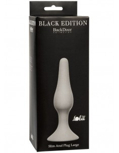 Korek analny Slim Anal Plug Large Grey - Korki analne silikonowe - 1 2