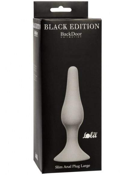 Korek analny Slim Anal Plug Large Grey - Korki analne silikonowe - 2