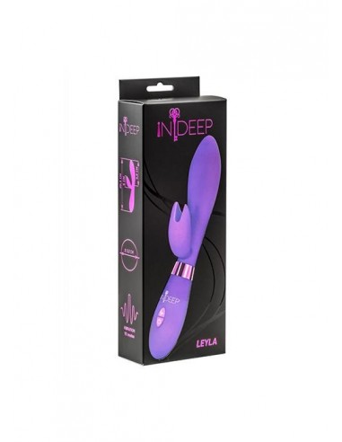 Ekskluzywny Wibrator Indeep Leyla Purple - Wibratory Króliczki - 2