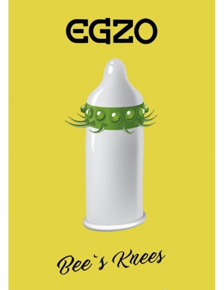 Prezerwatywa Z Dodatkową Stymulacją Egzo Bee`S Knees - Prezerwatywy prążkowane, z wypustkami - 2