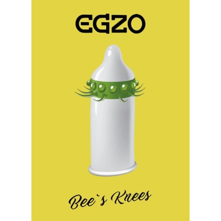 Prezerwatywy Egzo Bee's Knees z wypustkami - 2